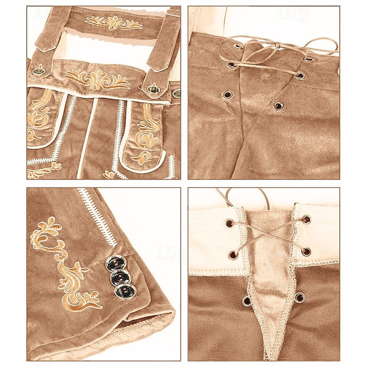 Korbinian | Bestickte Oktoberfest Trachten-Shorts