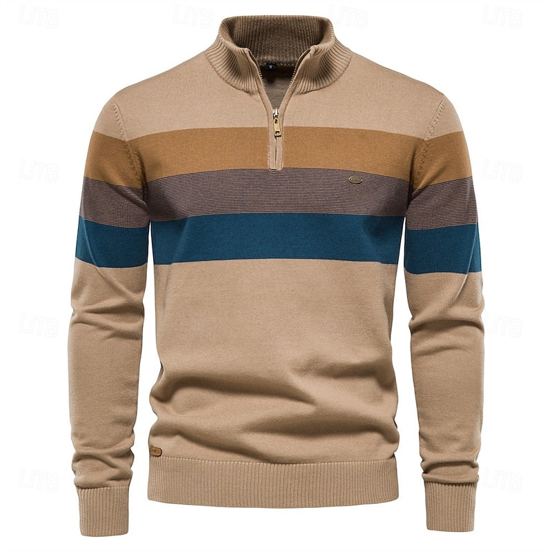 Fritz | Klassischer Troyer-Pullover mit Reißverschluss