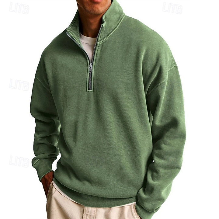 Dietrich | Lässiges Troyer-Sweatshirt mit Stehkragen