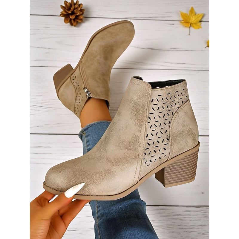 Edeltraud | Elegante Stiefeletten mit dezentem Blockabsatz