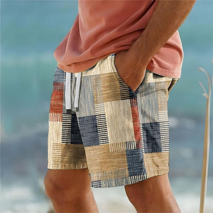 Torben | Sommerliche Badeshorts im Karo-Design