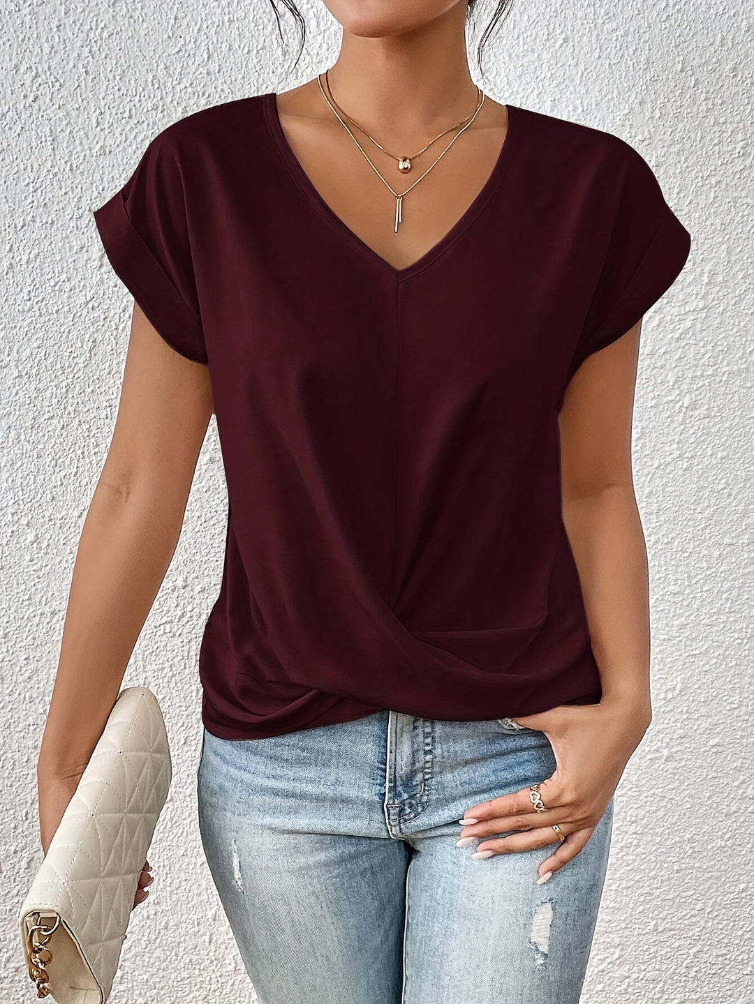 Josefine | Elegante Bluse mit V-Ausschnitt