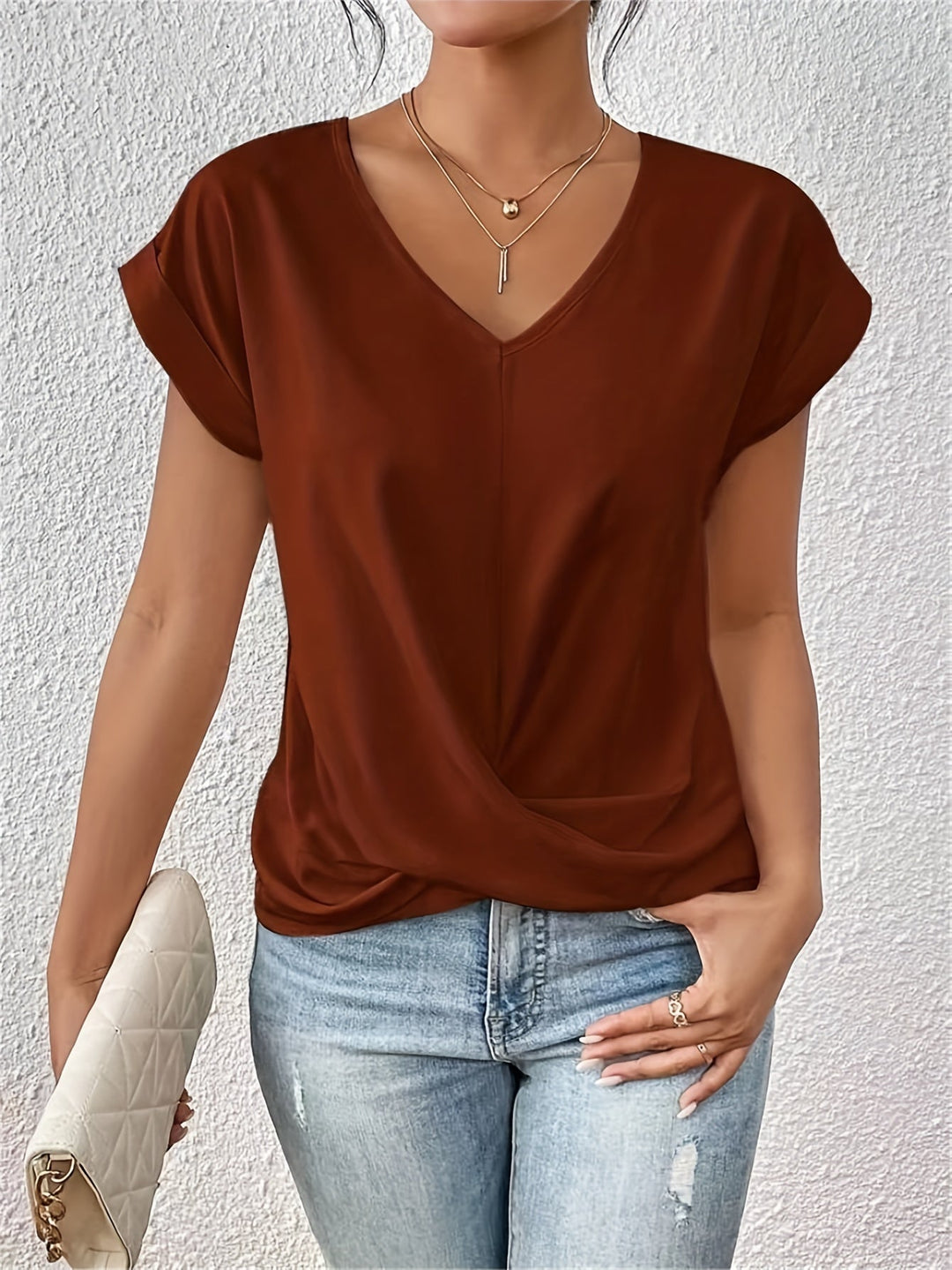 Josefine | Elegante Bluse mit V-Ausschnitt