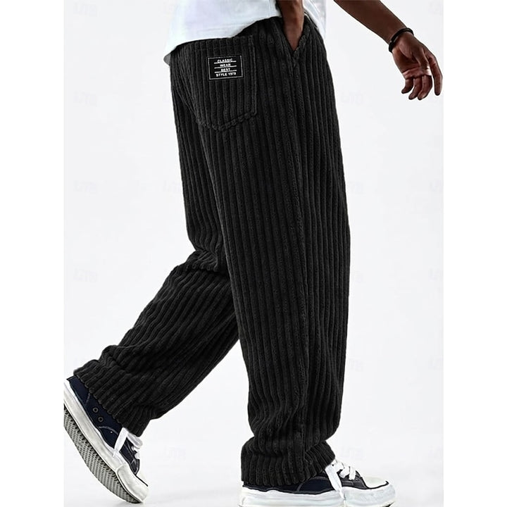 Ludwig | Lässige Straight-Leg Hose mit Rippenstruktur