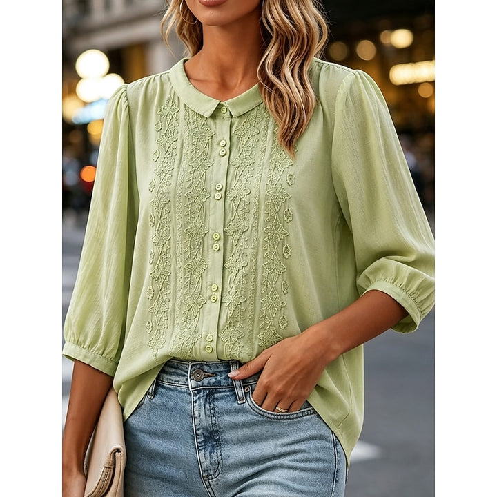 Anke | Bestickte Sommerbluse