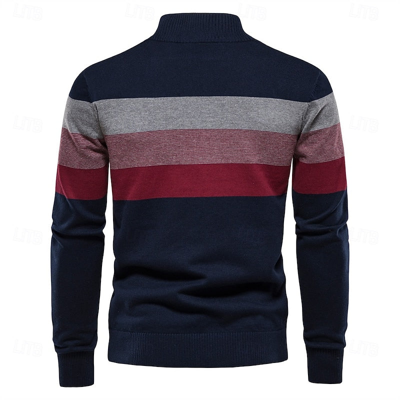 Fritz | Klassischer Troyer-Pullover mit Reißverschluss