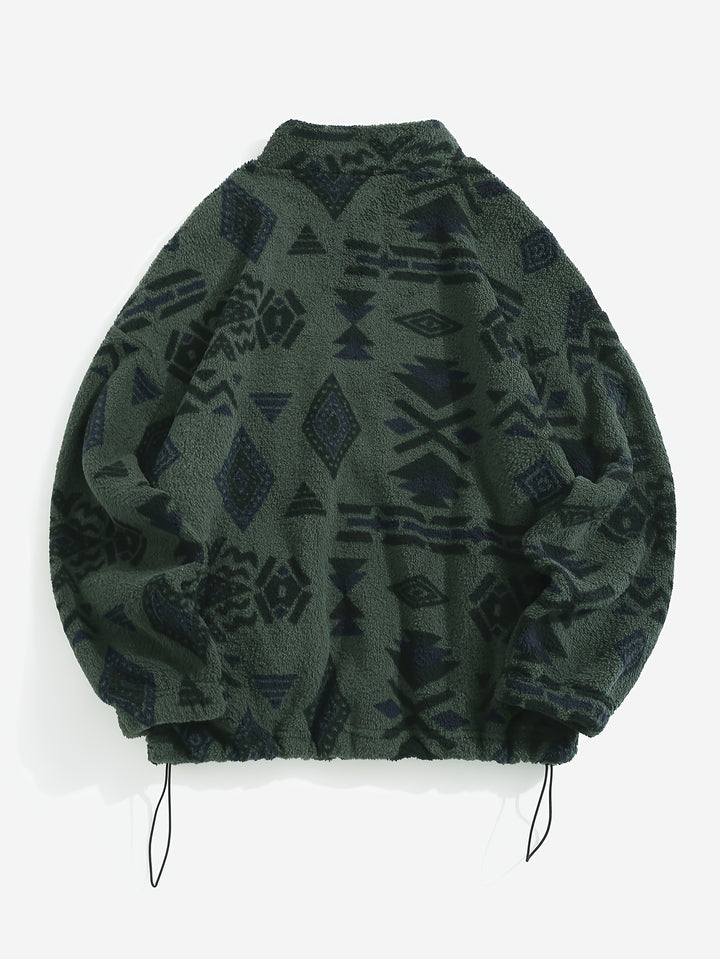 Silvia | Kuschelige Ethno-Jacke mit Muster