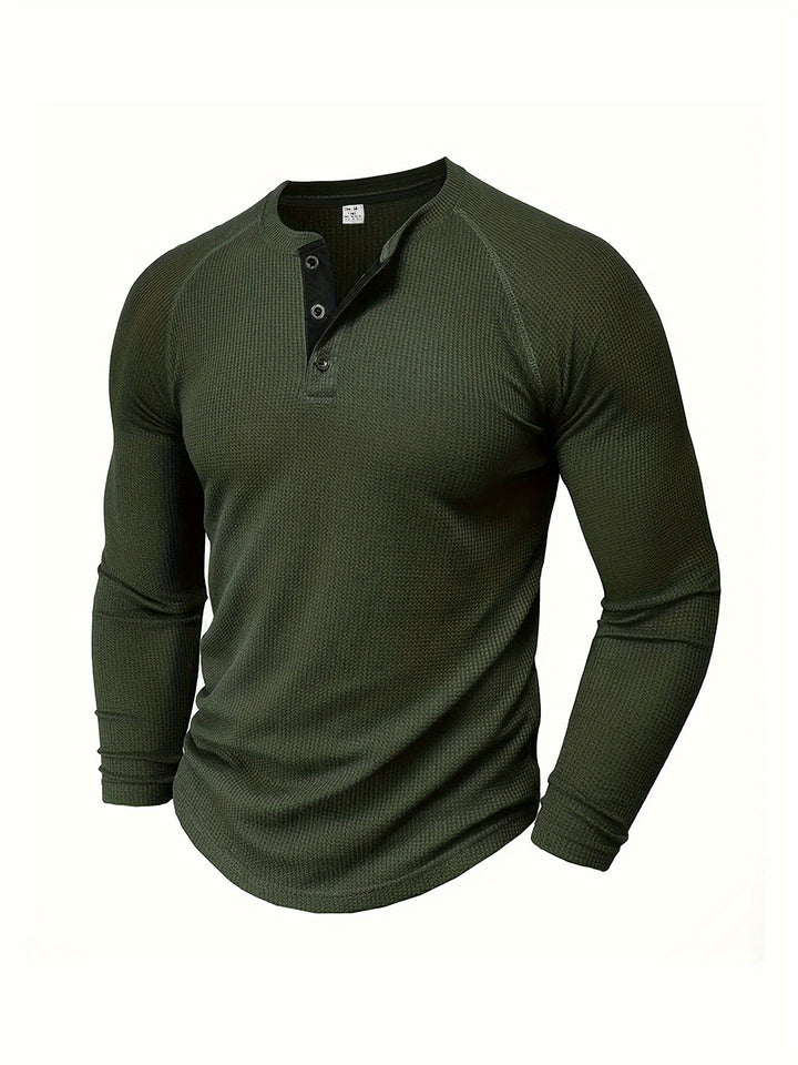 Manuel | Sportlich-eleganter Henley-Pullover
