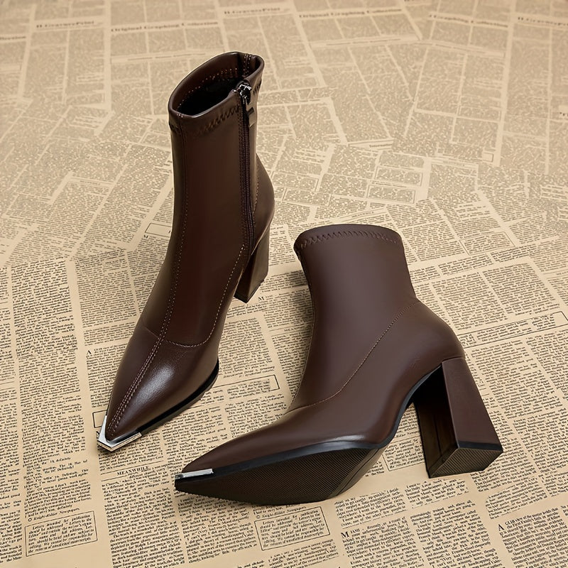 Kristin | Elegante Stiefeletten mit Blockabsatz