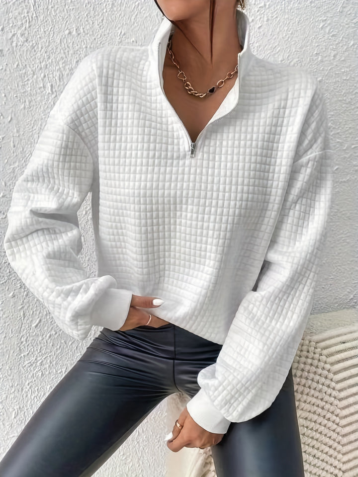 Steffi | Legerer Stehkragen-Pullover