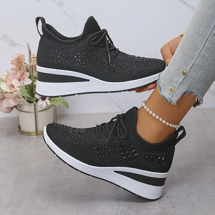 Sonja | Glänzende Komfort-Sneaker