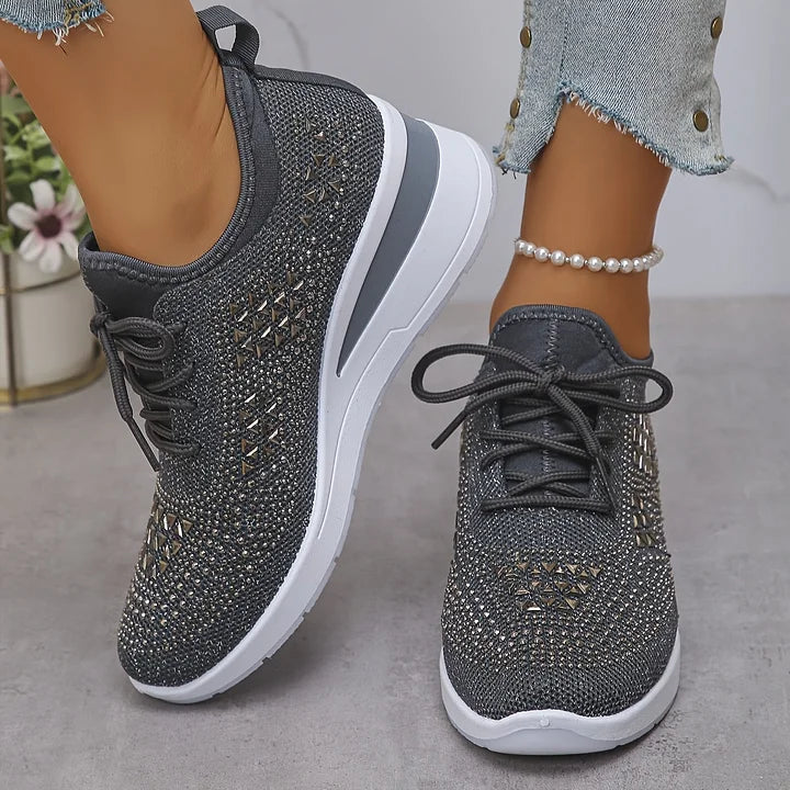 Sonja | Glänzende Komfort-Sneaker
