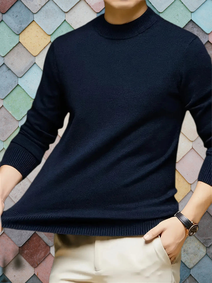 Henning | Weicher Stehkragen-Pullover