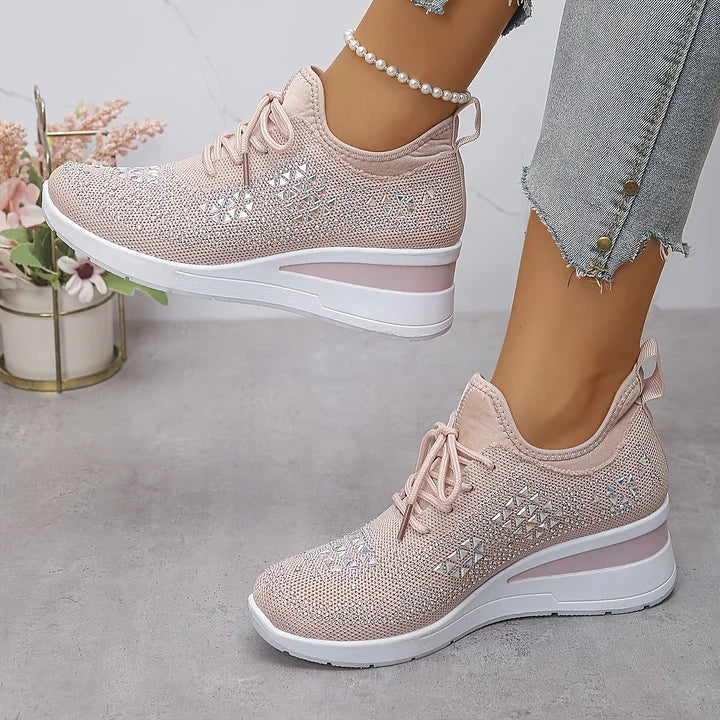 Sonja | Glänzende Komfort-Sneaker