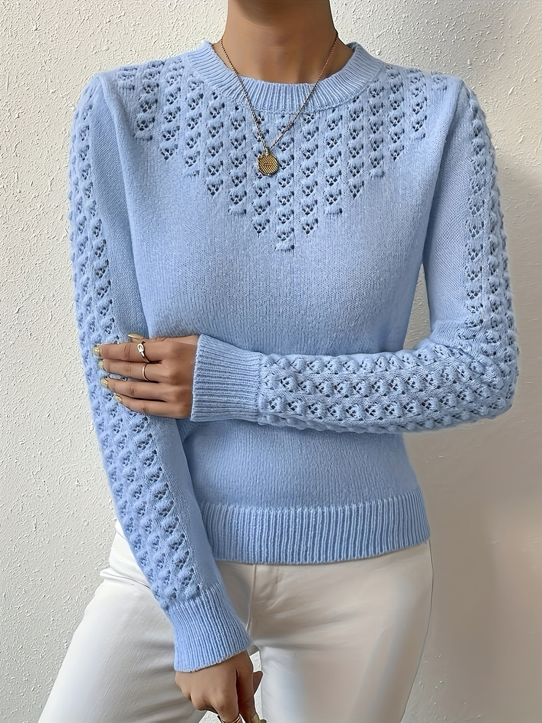 Liane | Zarter Ajour-Pullover