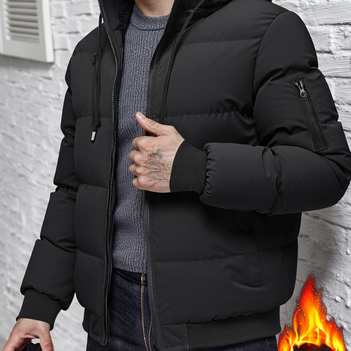 Uwe | Wärmende Kapuzen-Steppjacke