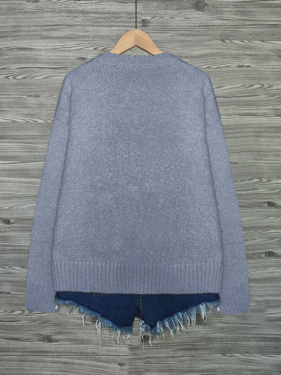Nicole | Kuscheliger Rundhals-Pullover mit Katzen-Motiv