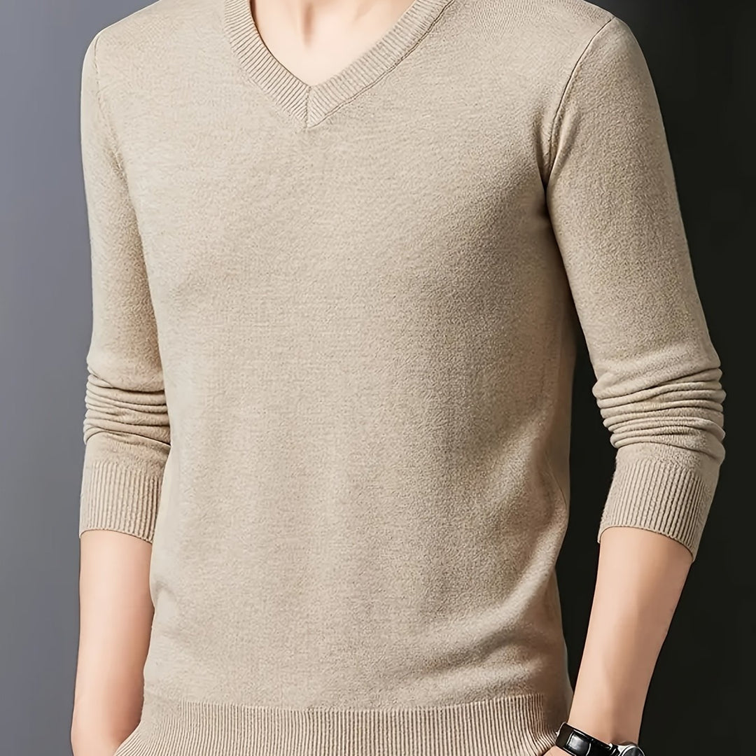 Jens | Klassischer V-Ausschnitt Pullover