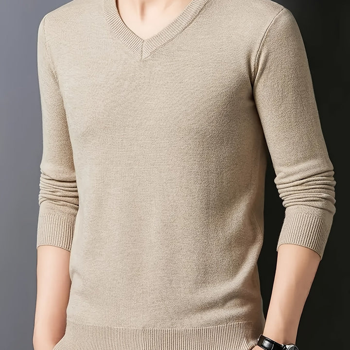 Jens | Klassischer V-Ausschnitt Pullover