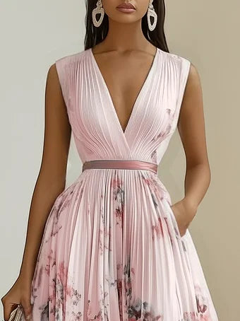 Carlotta | Elegantes Plisseekleid