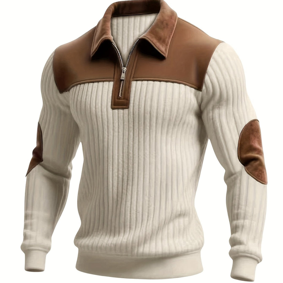 Uwe | Sportlich-eleganter Troyer-Pullover