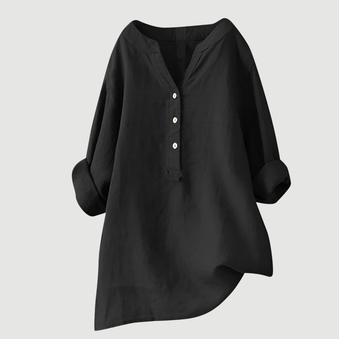 Selma | Feminine Bluse mit V-Ausschnitt
