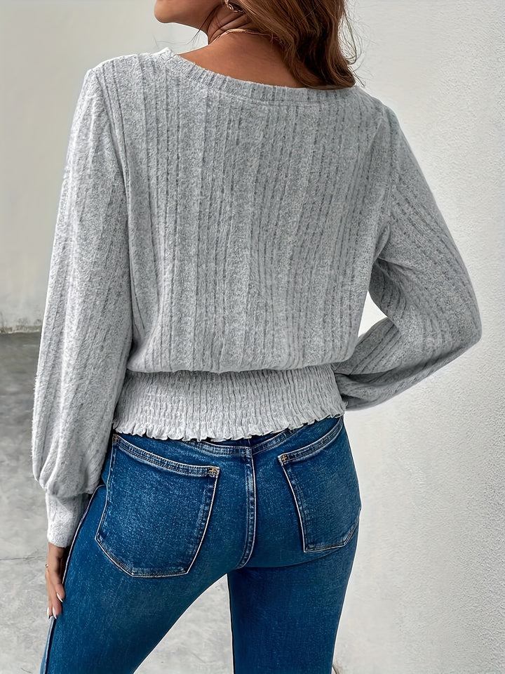 Marta | Elegantes Langarm-Oberteil
