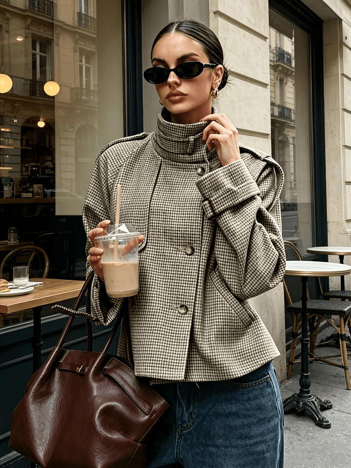 Gundula | Elegante Stehkragen-Jacke
