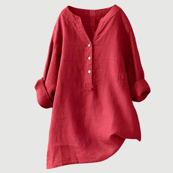 Selma | Feminine Bluse mit V-Ausschnitt