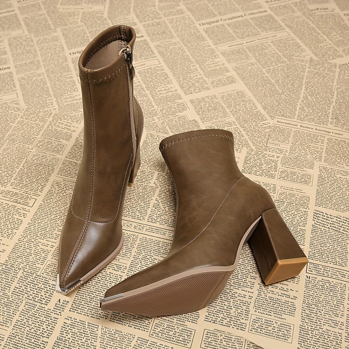 Kristin | Elegante Stiefeletten mit Blockabsatz