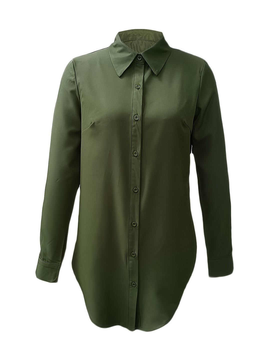 Almut | Elegante Longbluse mit Seitenschlitz