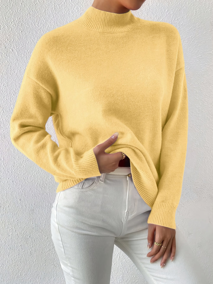 Thekla | Eleganter Stehkragen-Pullover