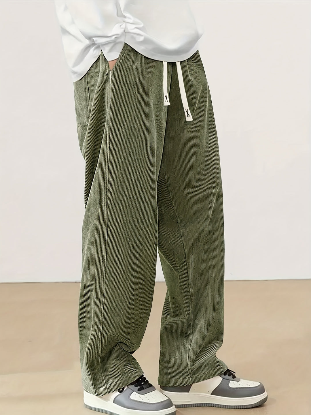 Ernst | Lässige Straight-Leg Hose mit Kordelzug