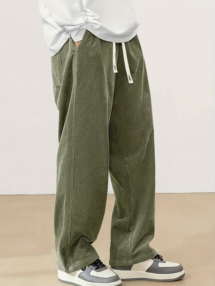 Ernst | Lässige Straight-Leg Hose mit Kordelzug