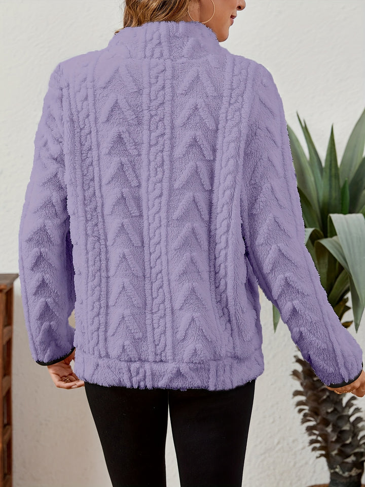 Erika | Kuscheliger Troyer-Pullover mit Stehkragen