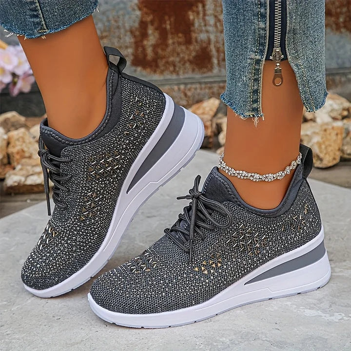 Sonja | Glänzende Komfort-Sneaker