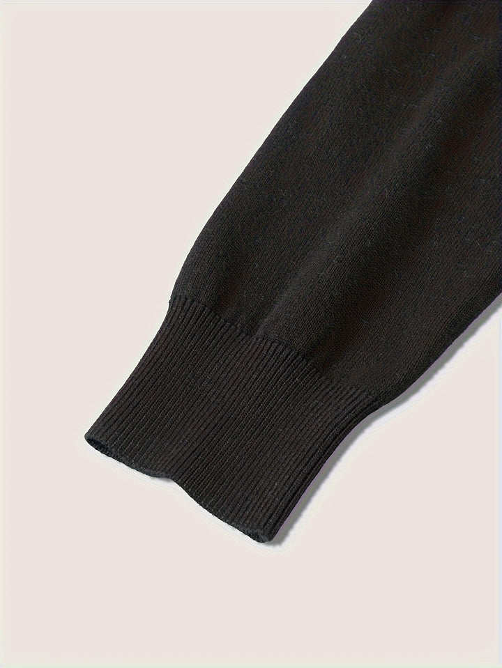 Konstantin | Eleganter Strick-Poloshirt mit Reißverschluss