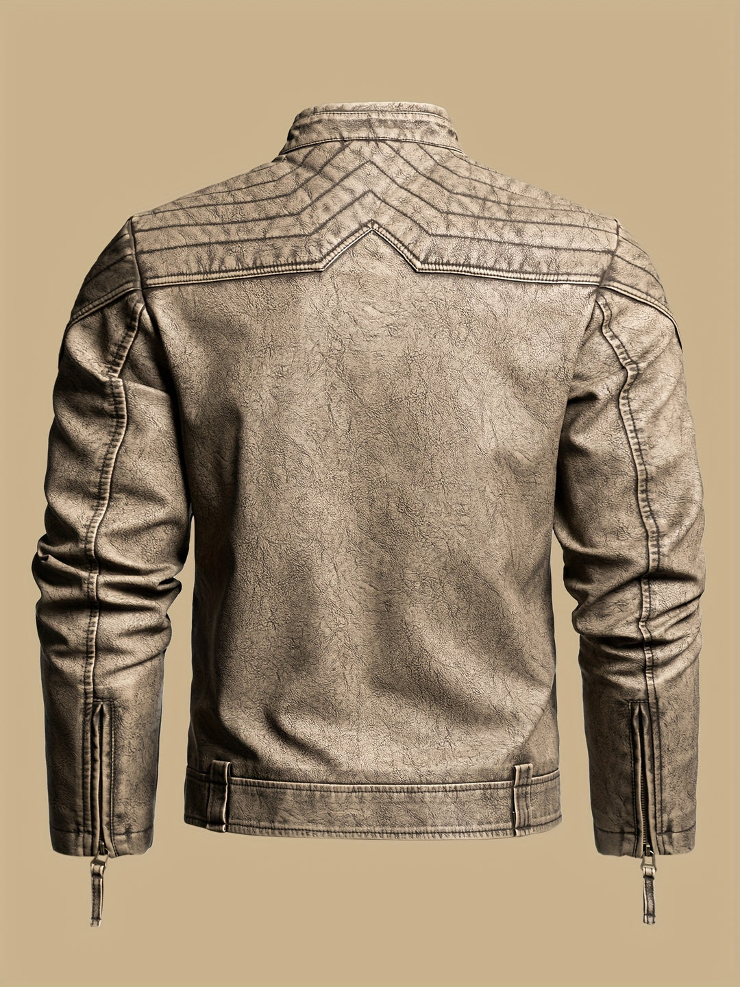 Sven | Markante Vintage-Jacke im Bikerstil