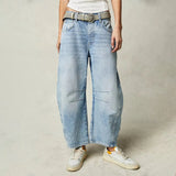 Elisabeth | Damen High-Waist Barrel-Leg Relaxed-Fit Jeans