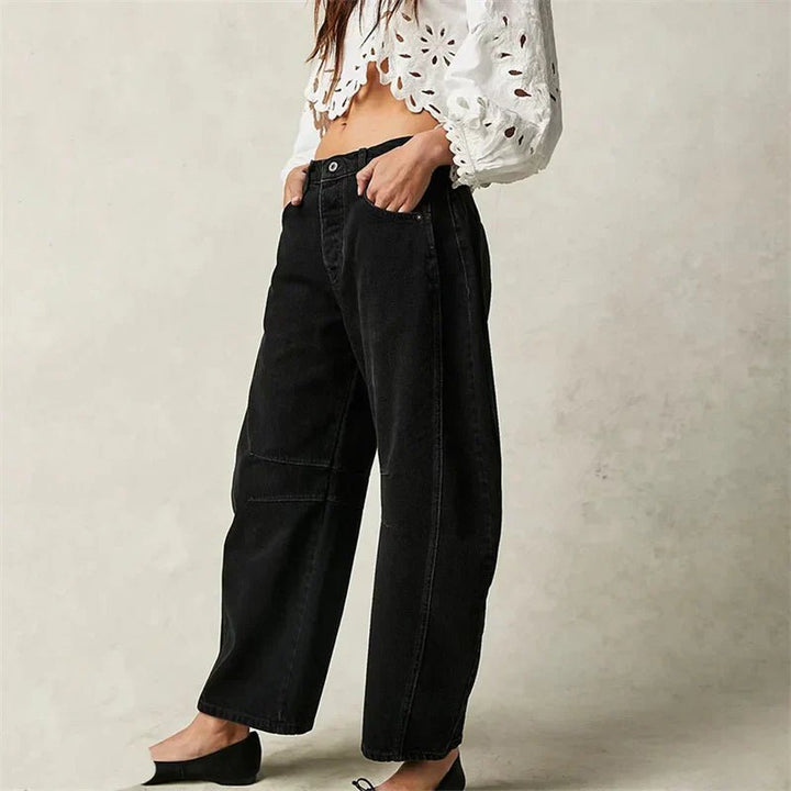 Elisabeth | Damen High-Waist Barrel-Leg Relaxed-Fit Jeans