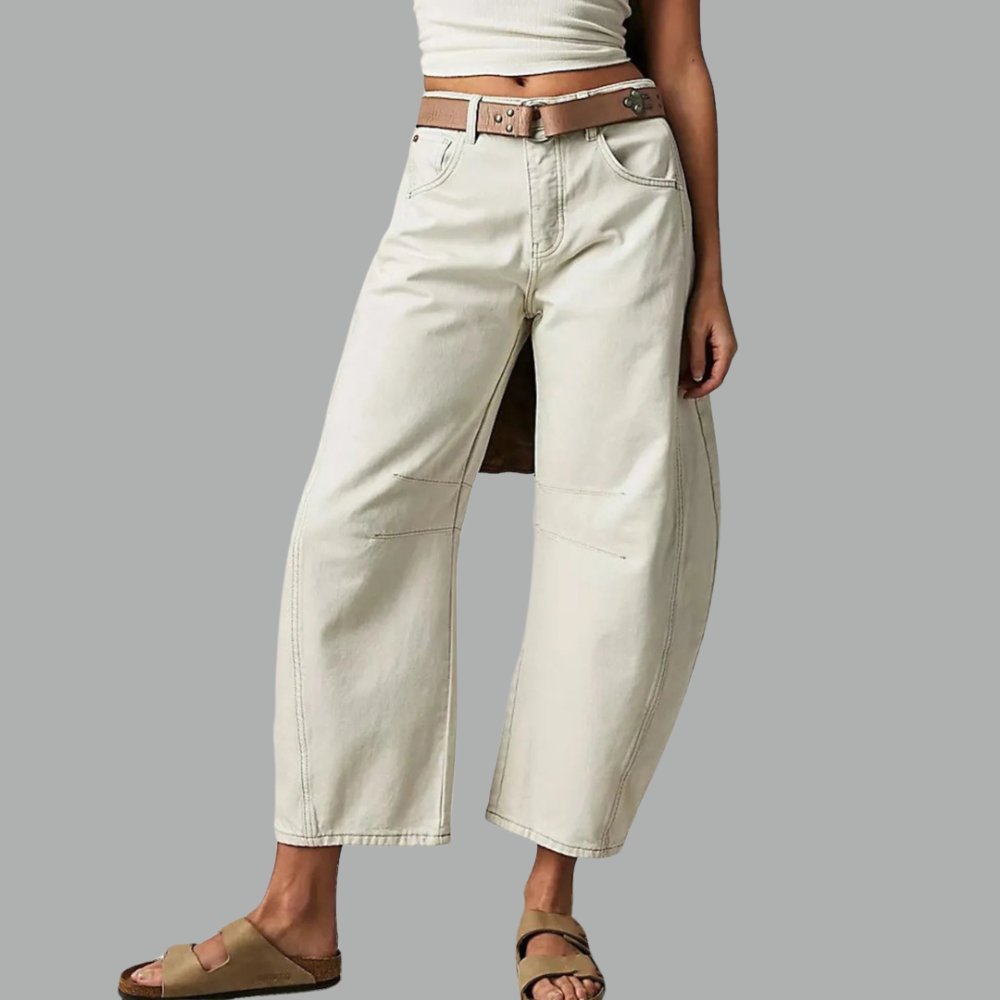 Elisabeth | Damen High-Waist Barrel-Leg Relaxed-Fit Jeans