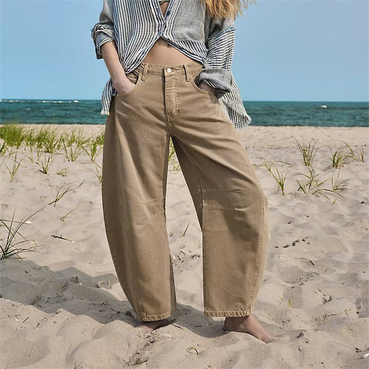 Elisabeth | Damen High-Waist Barrel-Leg Relaxed-Fit Jeans