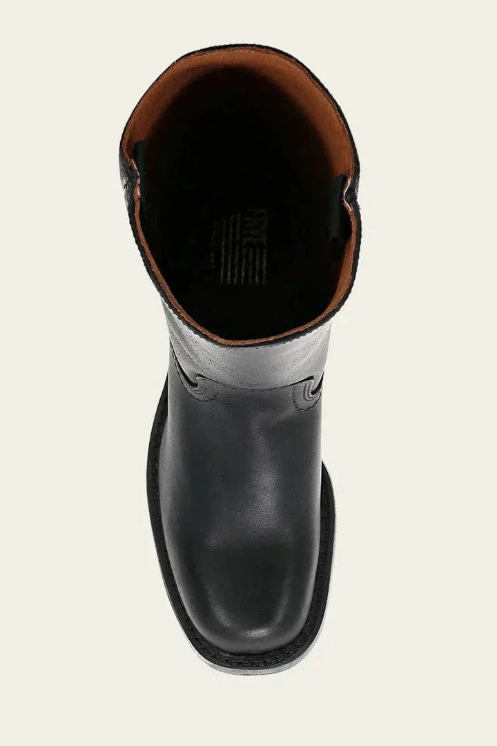 Lena | Damen Kniehohe Stiefel Schlanke Passform Strukturierter Absatz