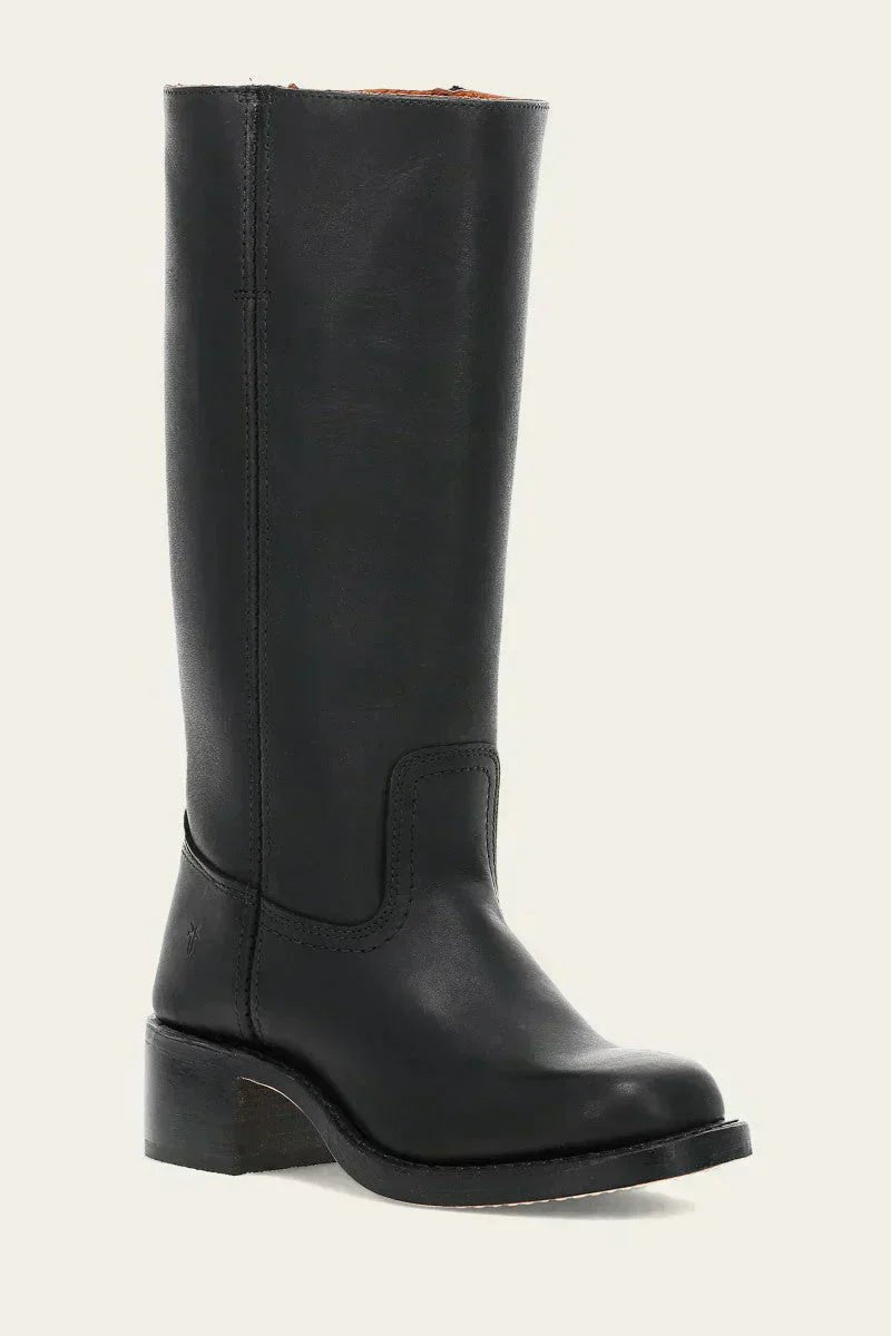 Lena | Damen Kniehohe Stiefel Schlanke Passform Strukturierter Absatz