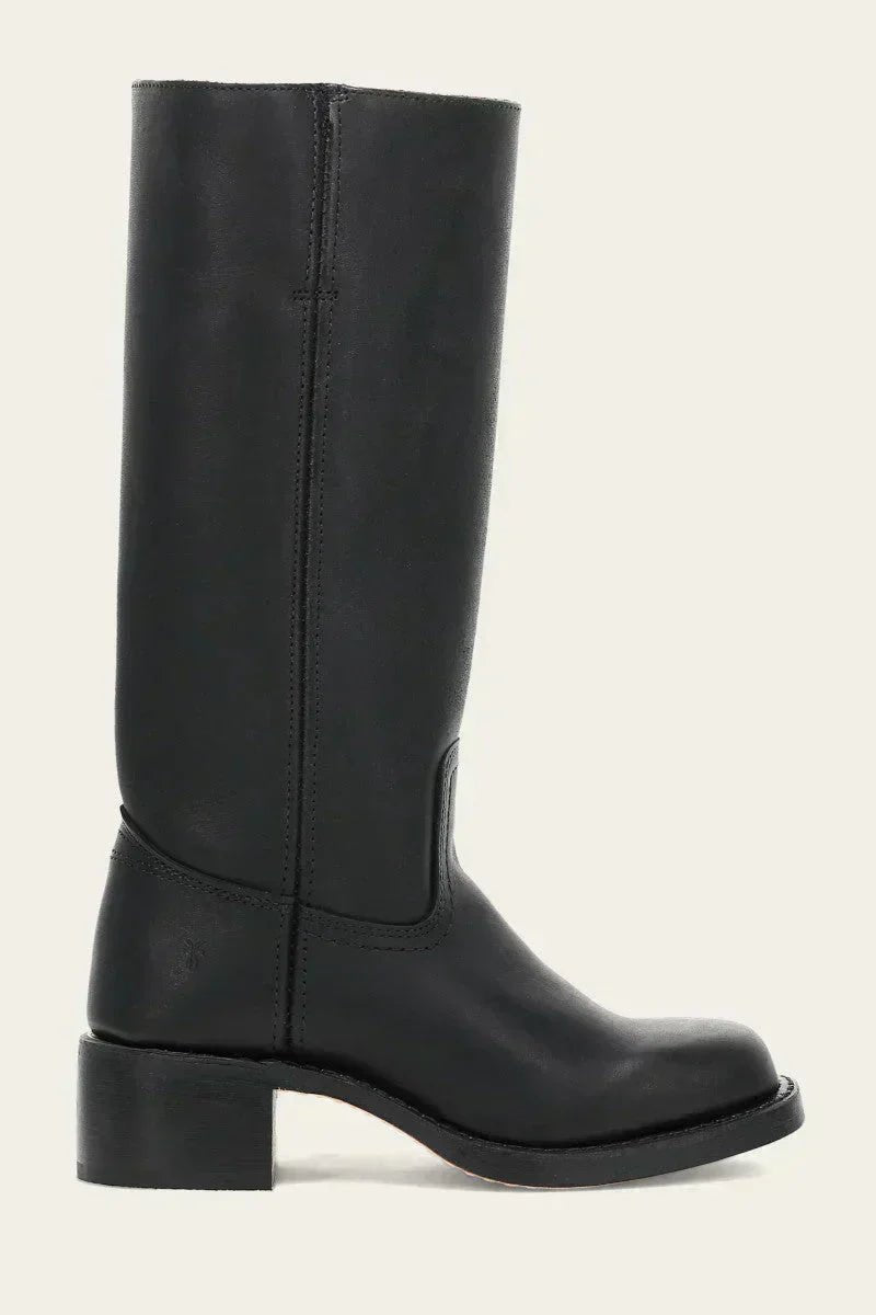 Lena | Damen Kniehohe Stiefel Schlanke Passform Strukturierter Absatz