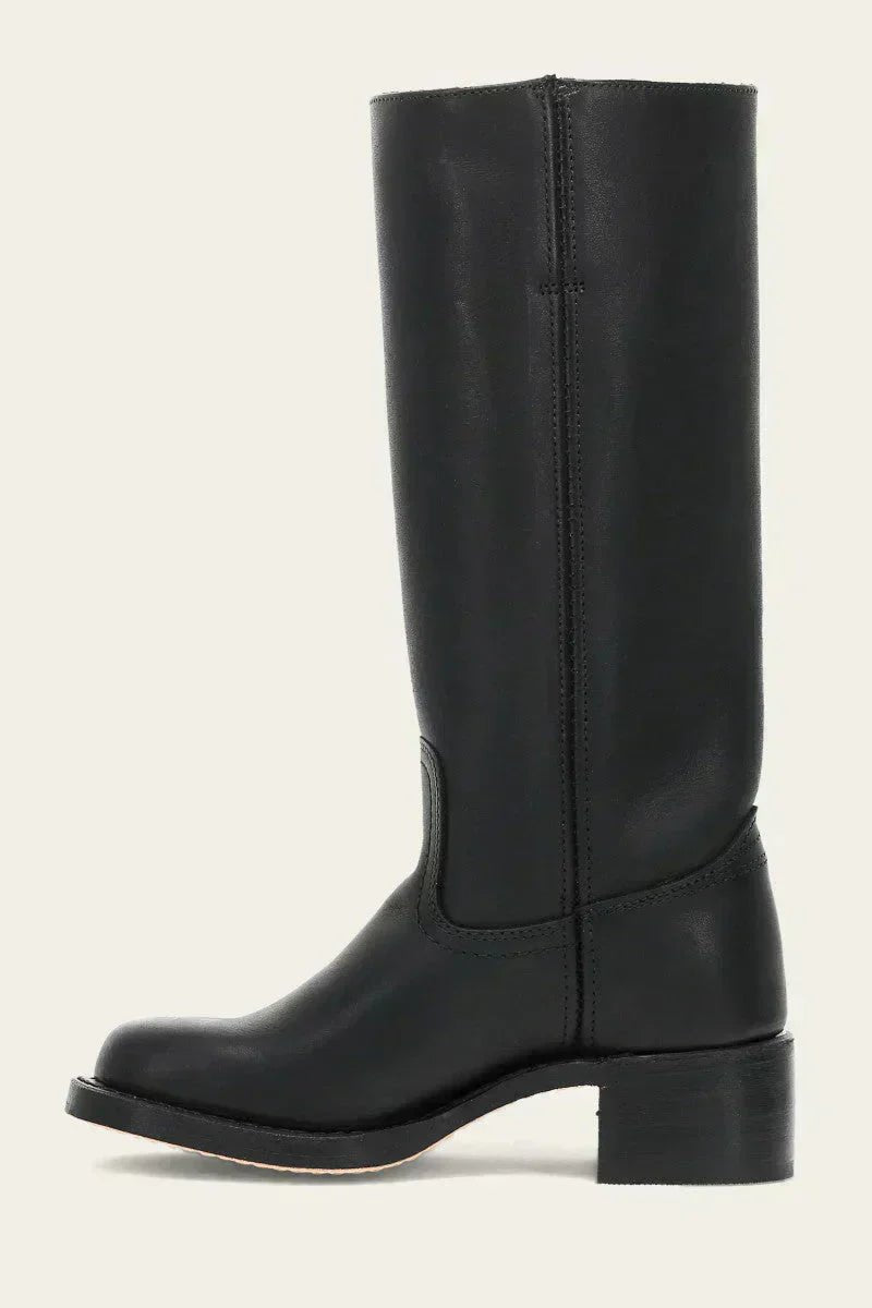Lena | Damen Kniehohe Stiefel Schlanke Passform Strukturierter Absatz
