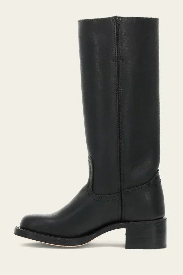 Lena | Damen Kniehohe Stiefel Schlanke Passform Strukturierter Absatz