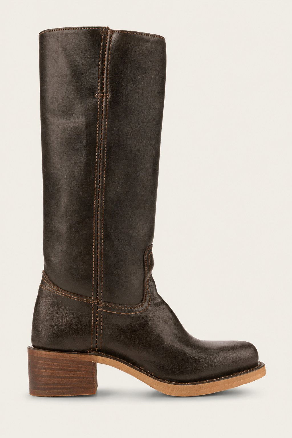 Lena | Damen Kniehohe Stiefel Schlanke Passform Strukturierter Absatz