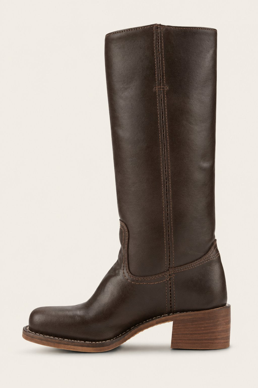 Lena | Damen Kniehohe Stiefel Schlanke Passform Strukturierter Absatz