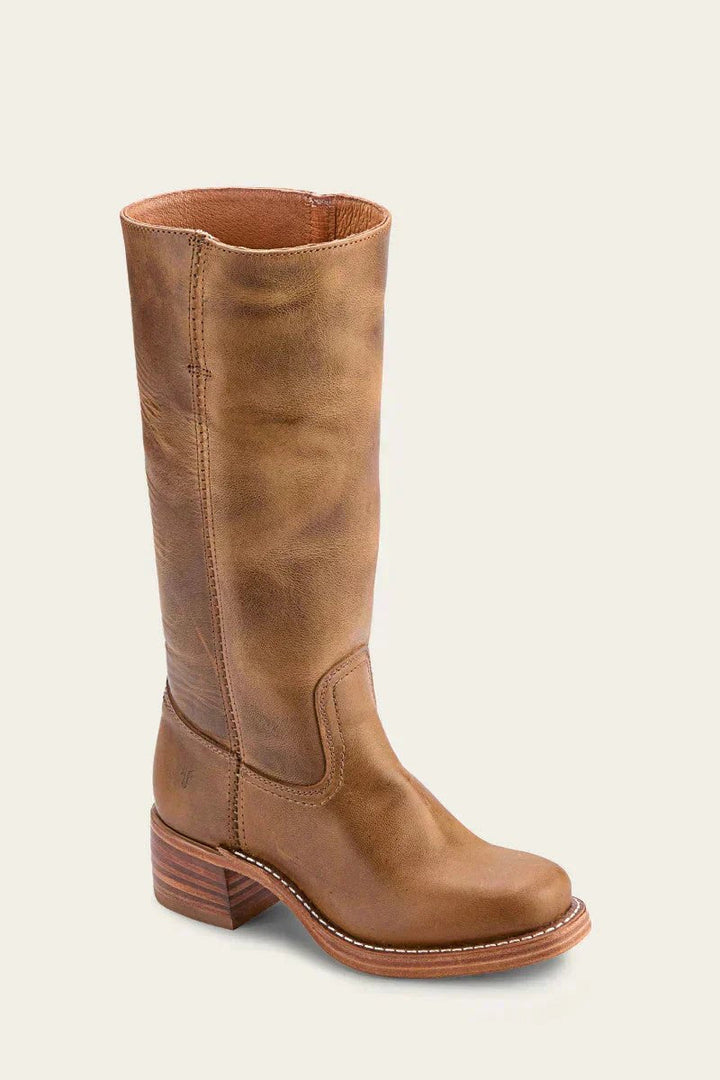 Lena | Damen Kniehohe Stiefel Schlanke Passform Strukturierter Absatz
